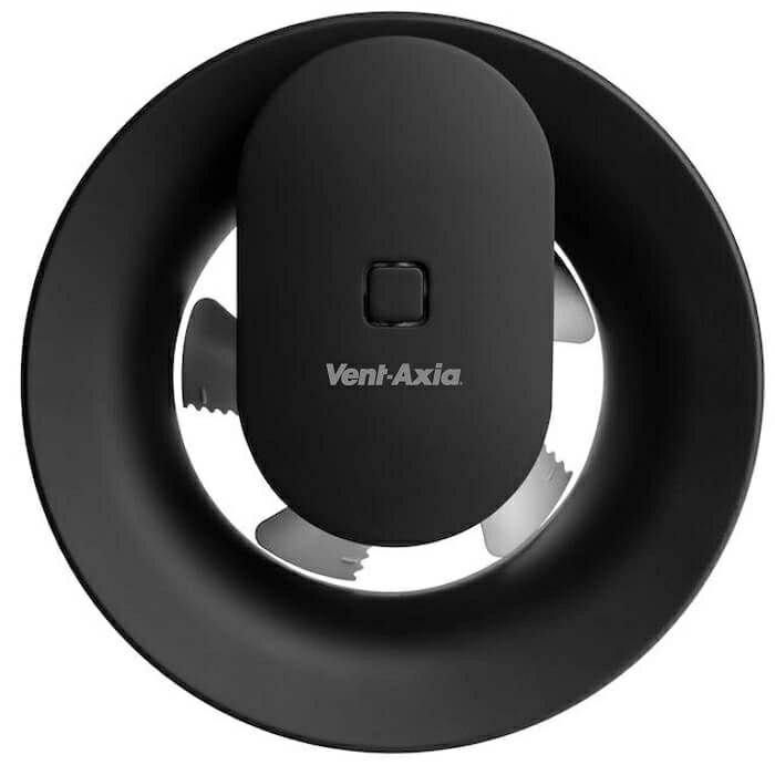 Vent-Axia Svara badkamer ventilator - App gestuurd met vocht-en-licht-sensor - Zwart